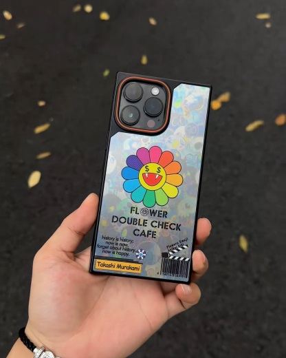 太陽花方形鐳射手機殼-ZUIHANG SHOP